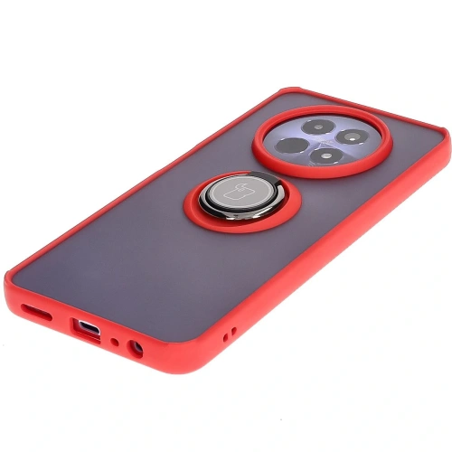 Kup Bizon Case Hybrid Gyűrű Realme 12 / 12x füstös piros kerettel - BIZ6281 - {ean13} - Sklep Home Screen