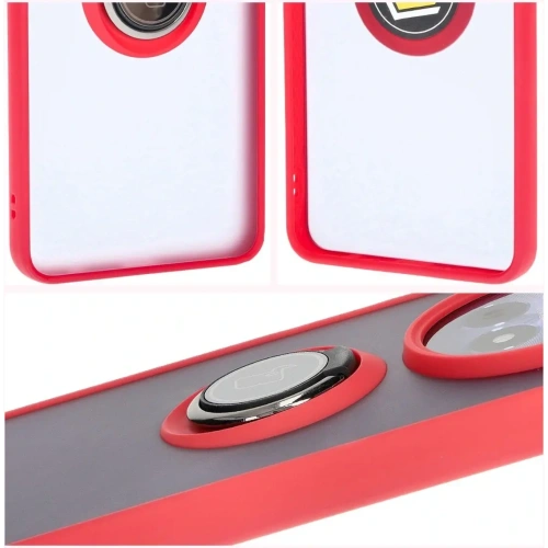 Kup Bizon Case Hybrid Gyűrű Realme 12 / 12x füstös piros kerettel - BIZ6281 - {ean13} - Sklep Home Screen