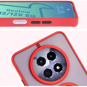 Kup Bizon Case Hybrid Ring Realme 12 / 12x fumuriu cu un cadru roșu - BIZ6281 - {ean13} - Sklep Home Screen