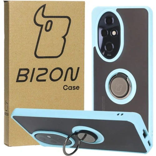 Kup Inel hibrid Bizon Case Ring Honor 200 Pro fumuriu cu un cadru de culoare albastră deschisă - BIZ6282 - {ean13} - Sklep Home Screen