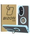 Bizon Case Hybrid Gyűrű Honor 200 Pro füstös színben, világoskék kerettel