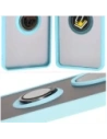 Kup Etui s úchopem na prst Bizon Case Hybrid Ring pro Honor 200 Pro kouřové s světle modrým rámem - BIZ6282 - {ean13} - Sklep Home Screen