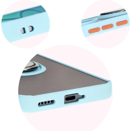 Kup Etui s úchopem na prst Bizon Case Hybrid Ring pro Honor 200 Pro kouřové s světle modrým rámem - BIZ6282 - {ean13} - Sklep Home Screen