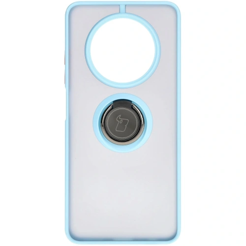 Kup Etui s držákem na prst Bizon Case Hybrid Ring pro Realme 12 / 12x kouřové s jasně modrým rámečkem. - BIZ6283 - {ean13} - Sklep Home Screen