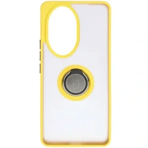 Kup Pouzdro s úchopem na prst Bizon Case Hybrid Ring pro Honor 200 Pro kouřové s žlutým rámem - BIZ6284 - {ean13} - Sklep Home Screen