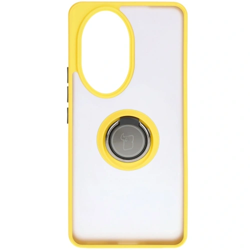 Kup Bizon Case Hybrid Ring Honor 200 Pro fumuriu cu un cadru galben - BIZ6284 - {ean13} - Sklep Home Screen