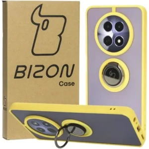 Buy Bizon Case Hybrid Ring Realme 12 / 12x smoky with a yellow frame - BIZ6285 - {ean13} - Home Screen Store Europe