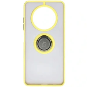 Kup Caz Hybrid Ring Bizon Realme 12 / 12x fumuriu cu un cadru galben - BIZ6285 - {ean13} - Sklep Home Screen