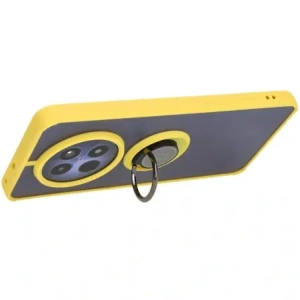 Buy Bizon Case Hybrid Ring Realme 12 / 12x smoky with a yellow frame - BIZ6285 - {ean13} - Home Screen Store Europe