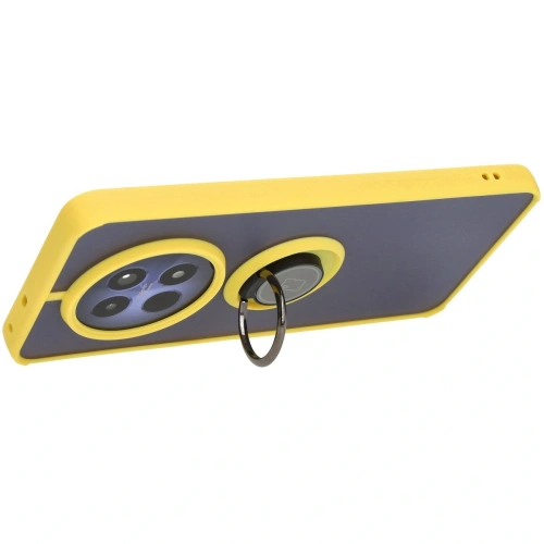 Buy Bizon Case Hybrid Ring Realme 12 / 12x smoky with a yellow frame - BIZ6285 - {ean13} - Home Screen Store Europe