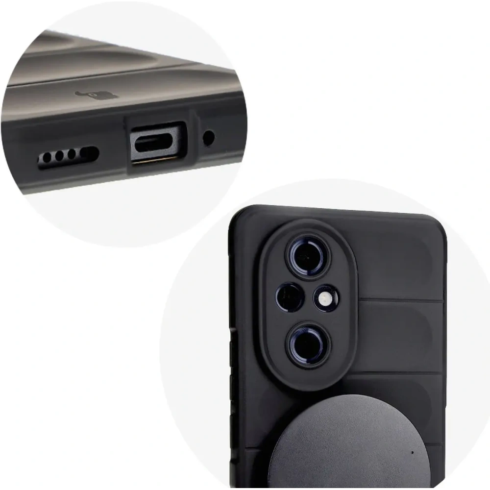 Pancerne etui Bizon Case Tur do Honor 200 Pro czarne