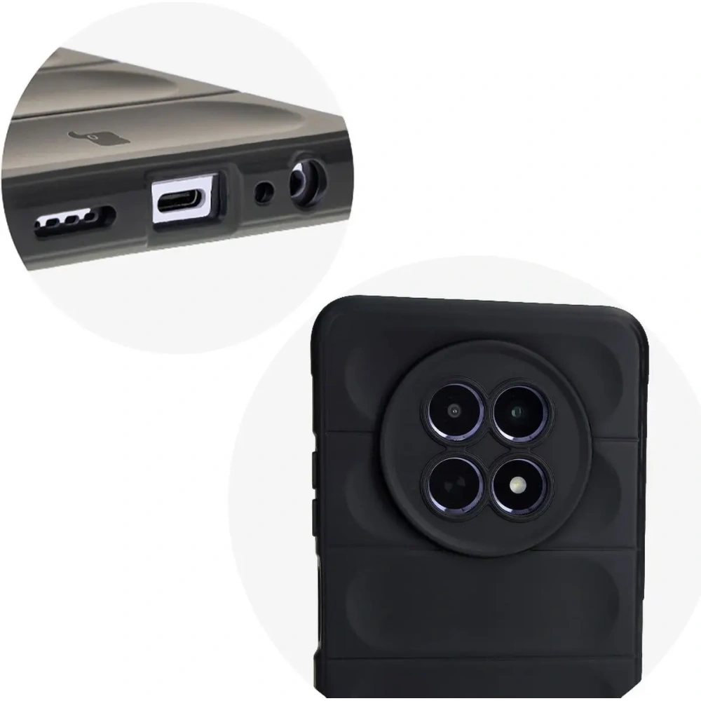 Pancerne etui Bizon Case Tur do Realme 12 / 12x czarne