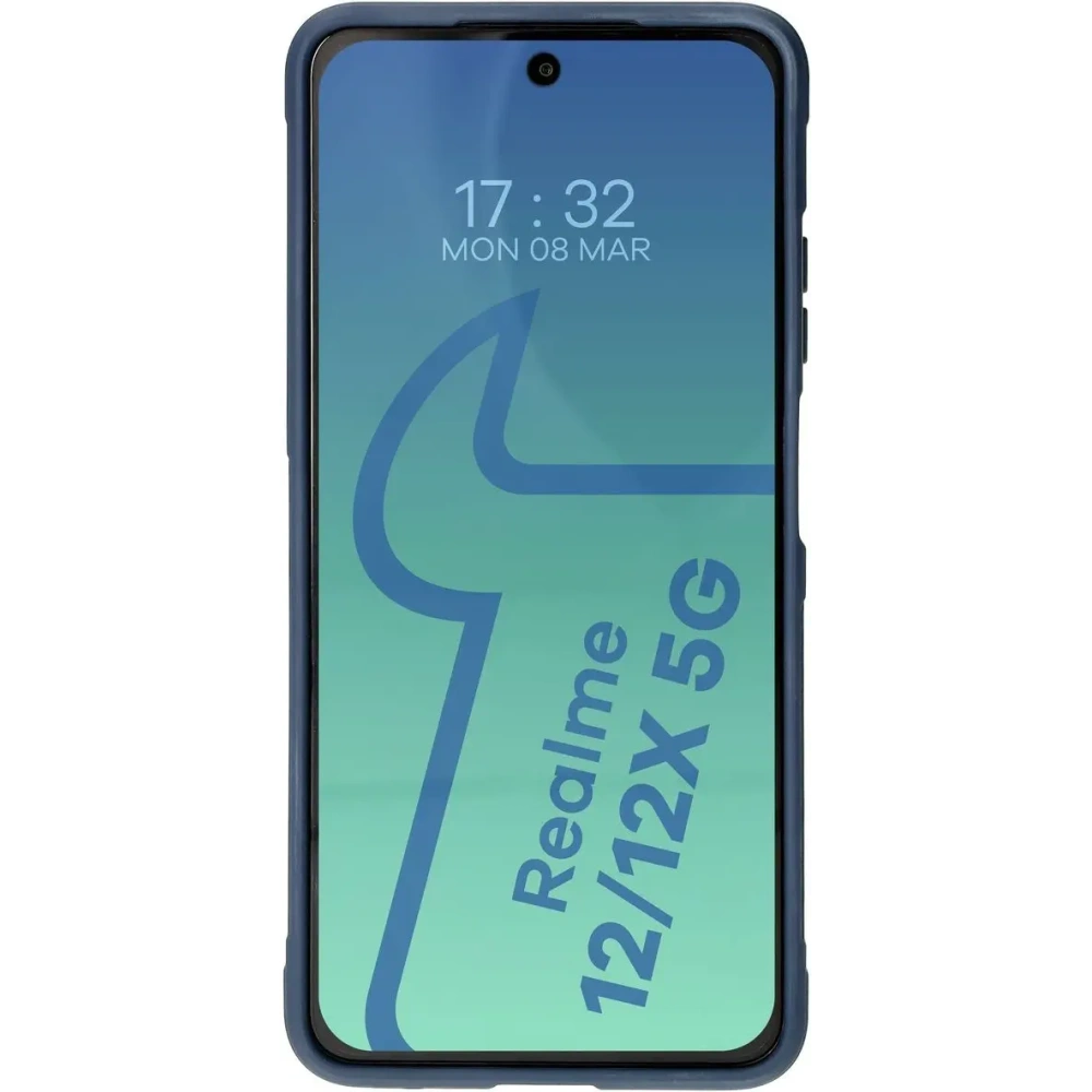 Pancerne etui Bizon Case Tur do Realme 12 / 12x granatowe