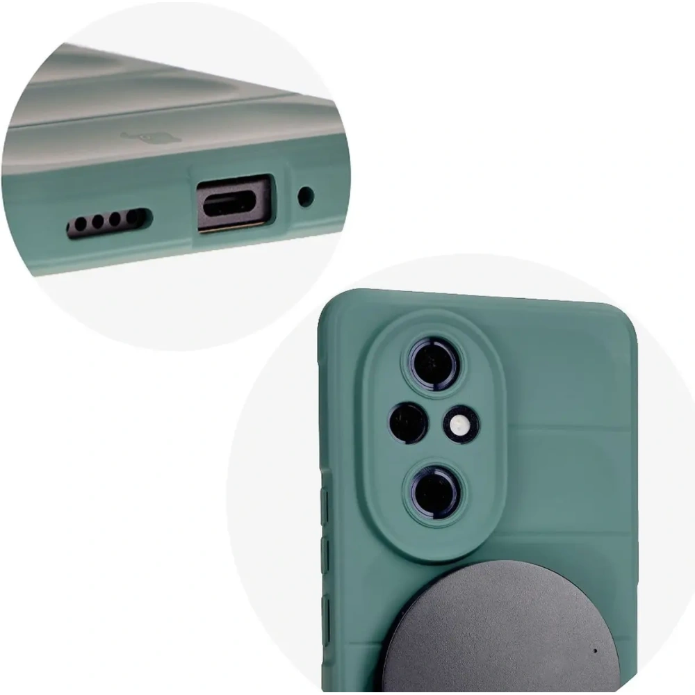 Pancerne etui Bizon Case Tur do Honor 200 Pro ciemnozielone