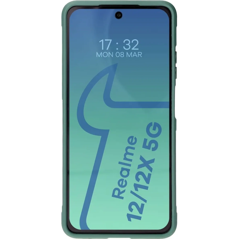 Pancerne etui Bizon Case Tur do Realme 12 / 12x ciemnozielone