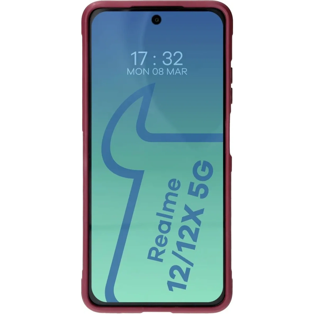 Pancerne etui Bizon Case Tur do Realme 12 / 12x ciemnofioletowe