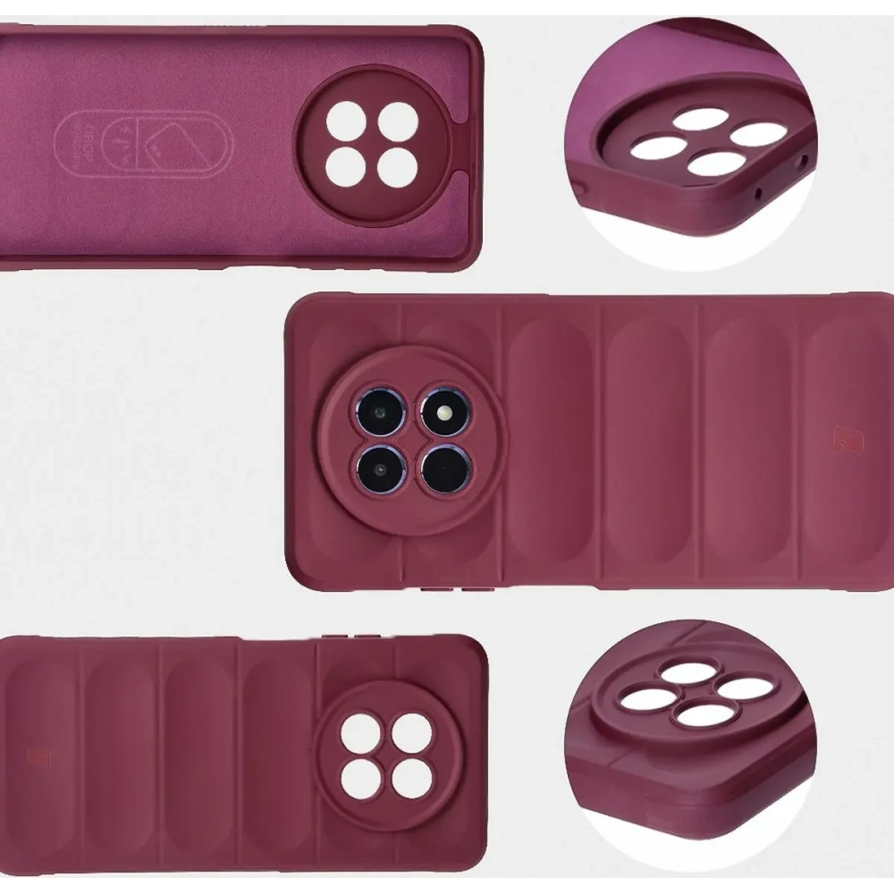 Pancerne etui Bizon Case Tur do Realme 12 / 12x ciemnofioletowe