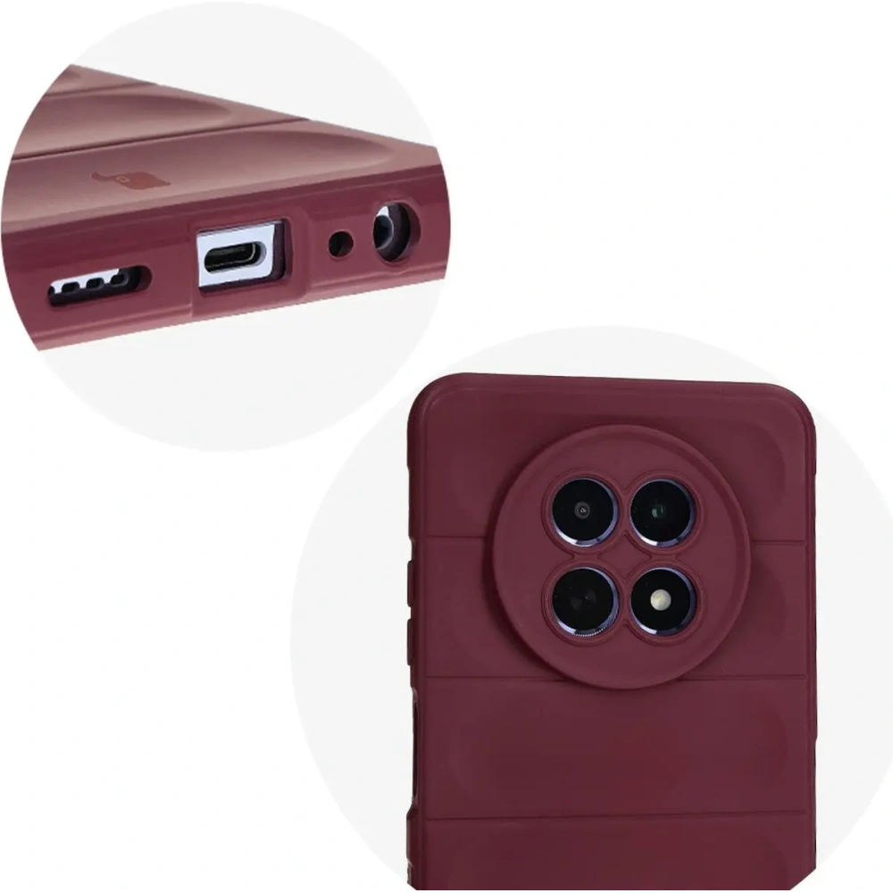 Pancerne etui Bizon Case Tur do Realme 12 / 12x ciemnofioletowe