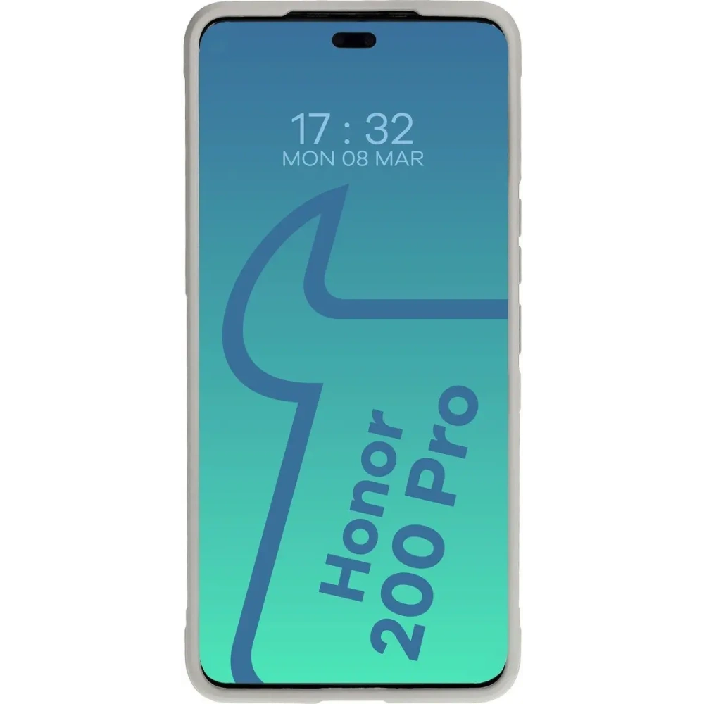 Pancerne etui Bizon Case Tur do Honor 200 Pro jasnoszare