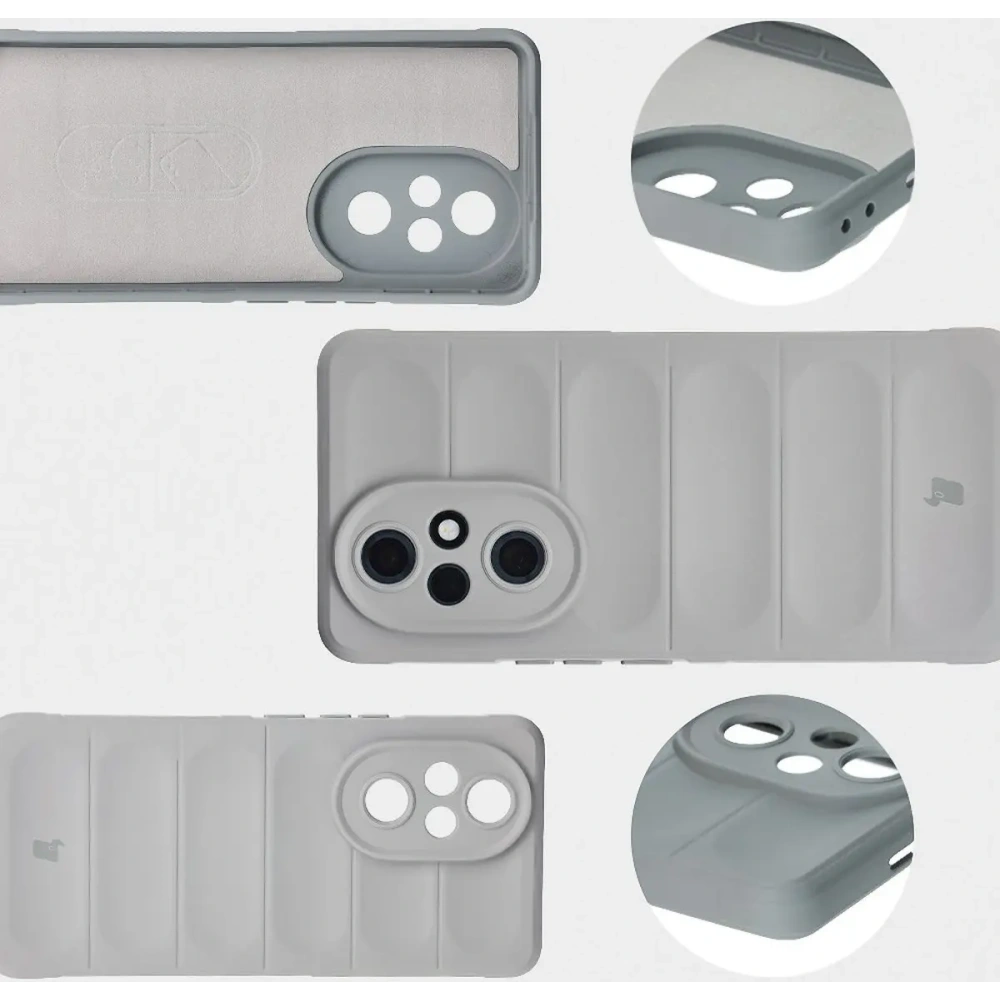 Pancerne etui Bizon Case Tur do Honor 200 Pro jasnoszare