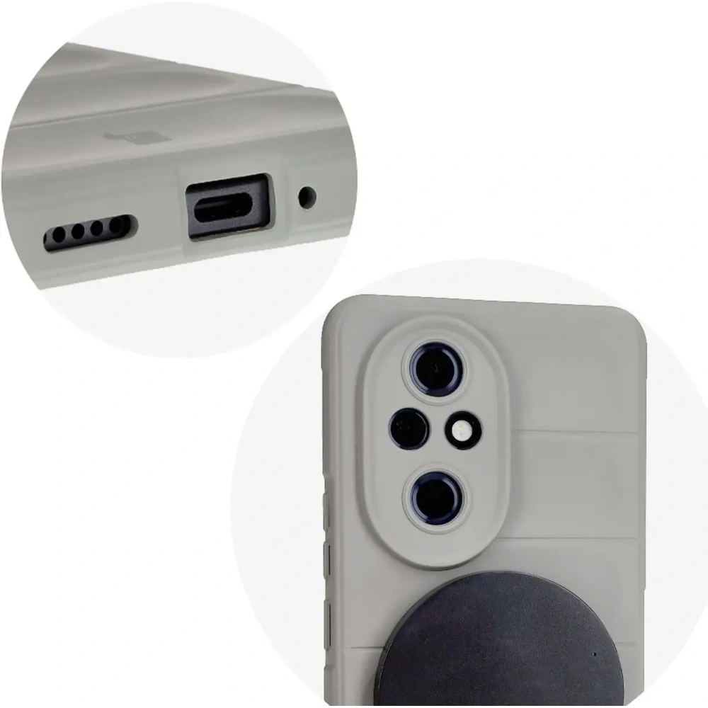 Pancerne etui Bizon Case Tur do Honor 200 Pro jasnoszare