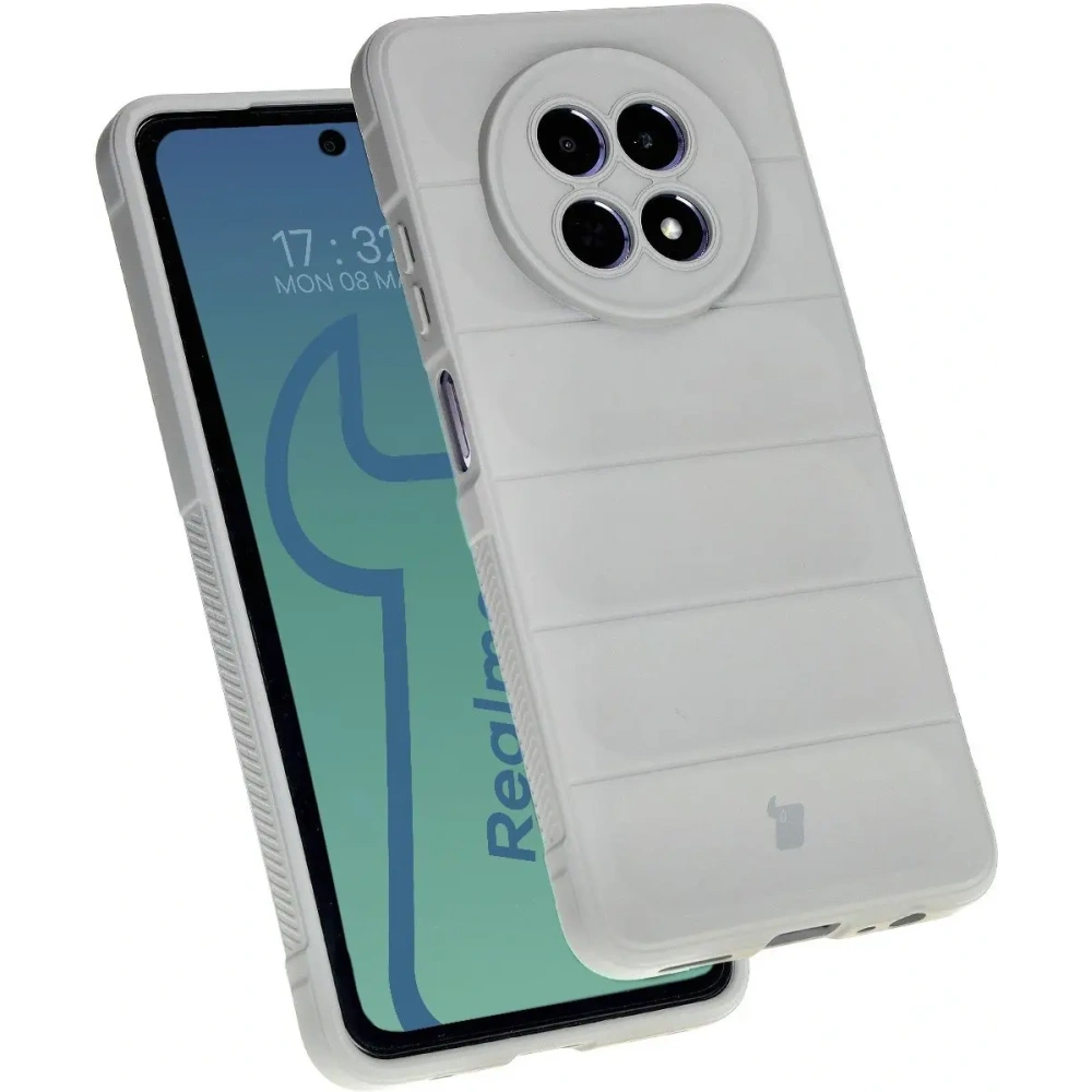 Pancerne etui Bizon Case Tur do Realme 12 / 12x jasnoszare