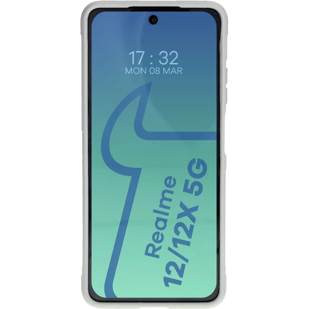 Pancerne etui Bizon Case Tur do Realme 12 / 12x jasnoszare