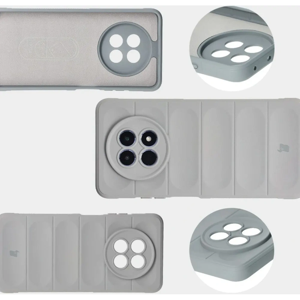 Pancerne etui Bizon Case Tur do Realme 12 / 12x jasnoszare