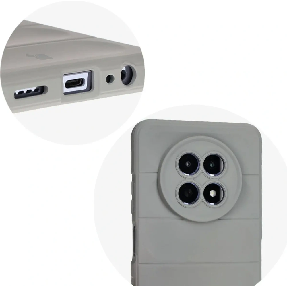 Pancerne etui Bizon Case Tur do Realme 12 / 12x jasnoszare