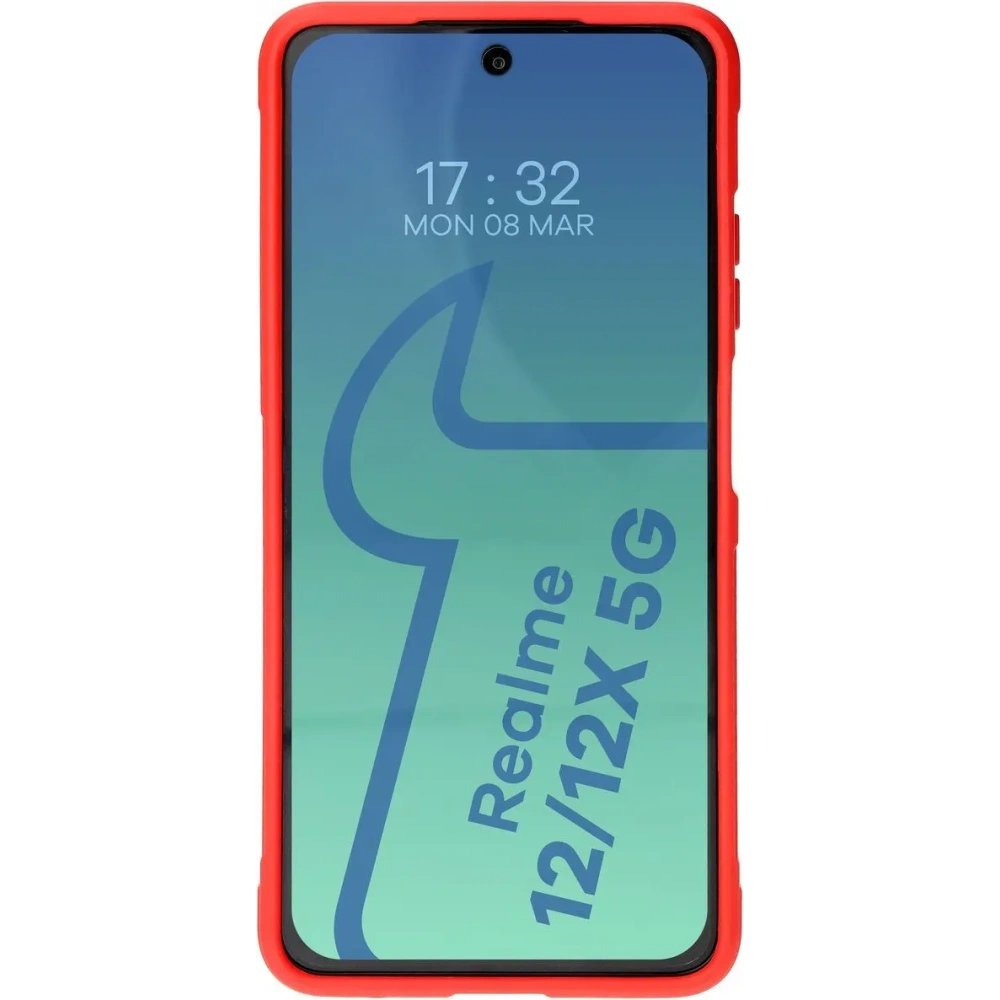 Pancerne etui Bizon Case Tur do Realme 12 / 12x czerwone