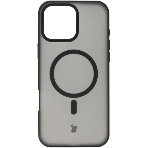 Kup Etui z pierścieniem magnetycznym Bizon Case MatteO do Apple iPhone 16 Pro Max półprzezroczyste z czarną ramką - BIZ6300 - {ean13} - Sklep Home Screen