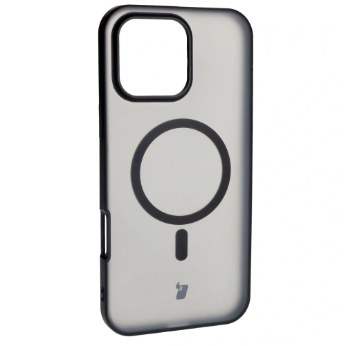 Kup Etui z pierścieniem magnetycznym Bizon Case MatteO do Apple iPhone 16 Pro Max półprzezroczyste z czarną ramką - BIZ6300 - {ean13} - Sklep Home Screen