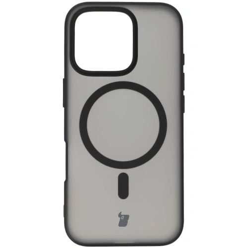 Kup Etui z pierścieniem magnetickým Bizon Case MatteO do Apple iPhone 16 Pro poloprůhledné s černým rámečkem - BIZ6301 - {ean13} - Sklep Home Screen