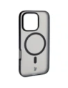 Kup Etui z pierścieniem magnetickým Bizon Case MatteO do Apple iPhone 16 Pro poloprůhledné s černým rámečkem - BIZ6301 - {ean13} - Sklep Home Screen