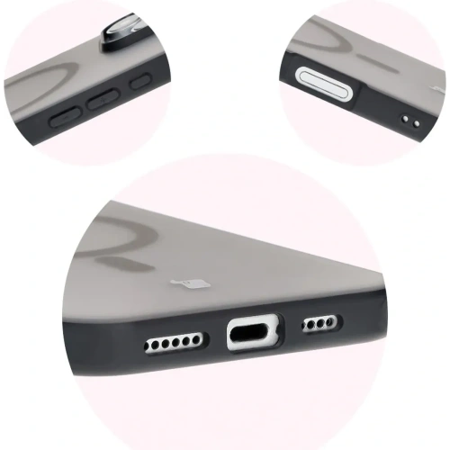 Kup Etui z pierścieniem magnetycznym Bizon Case MatteO do Apple iPhone 16 Pro półprzezroczyste z czarną ramką - BIZ6301 - {ean13} - Sklep Home Screen