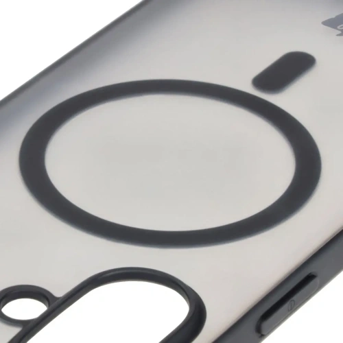 Kup Etui s magnetickým kroužkem Bizon Case MatteO pro Apple iPhone 16 poloprůhledné s černým rámem - BIZ6302 - {ean13} - Sklep Home Screen