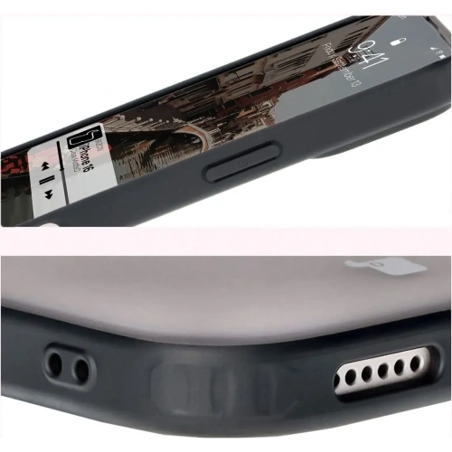 Kup Bizon Case MatteO Apple iPhone 16 transparent mit schwarzem Rahmen - BIZ6302 - {ean13} - Sklep Home Screen