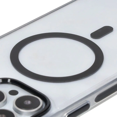 Kup Etui z pierścieniem magnetickým Bizon Case Marco do Apple iPhone 16 Pro Max průhledné s černým rámečkem - BIZ6304 - {ean13} - Sklep Home Screen