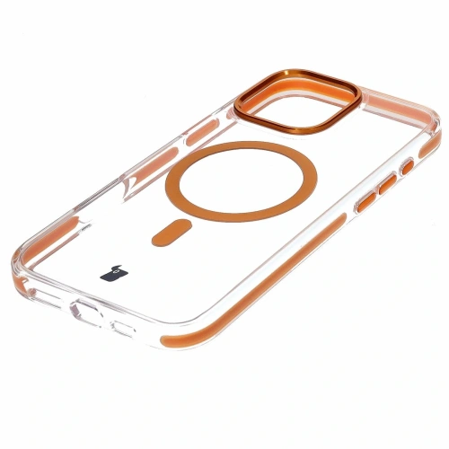 Buy Bizon Case Marco Apple iPhone 16 Pro Max clear with orange frame - BIZ6306 - {ean13} - Home Screen Store Europe
