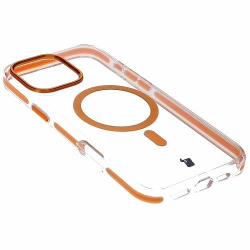 Buy Bizon Case Marco Apple iPhone 16 Pro Max clear with orange frame - BIZ6306 - {ean13} - Home Screen Store Europe