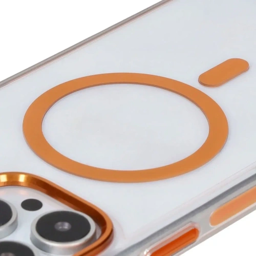 Buy Bizon Case Marco Apple iPhone 16 Pro Max clear with orange frame - BIZ6306 - {ean13} - Home Screen Store Europe