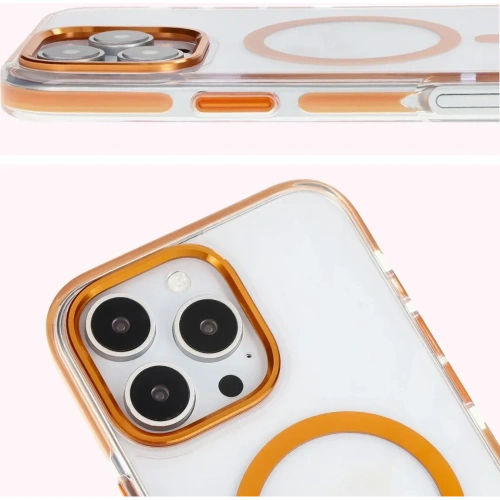 Buy Bizon Case Marco Apple iPhone 16 Pro Max clear with orange frame - BIZ6306 - {ean13} - Home Screen Store Europe