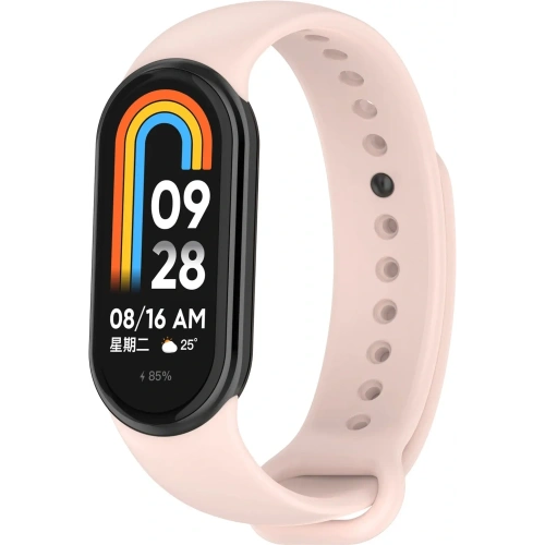Kup Bizon Strap Watch Silicone Xiaomi Smart Band 9 / 9 NFC / 8 roz deschis - BIZ6307 - {ean13} - Sklep Home Screen