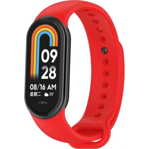 Kup Bizon Strap Uhr Silikon Xiaomi Smart Band 9 / 9 NFC / 8 rot - BIZ6308 - {ean13} - Sklep Home Screen