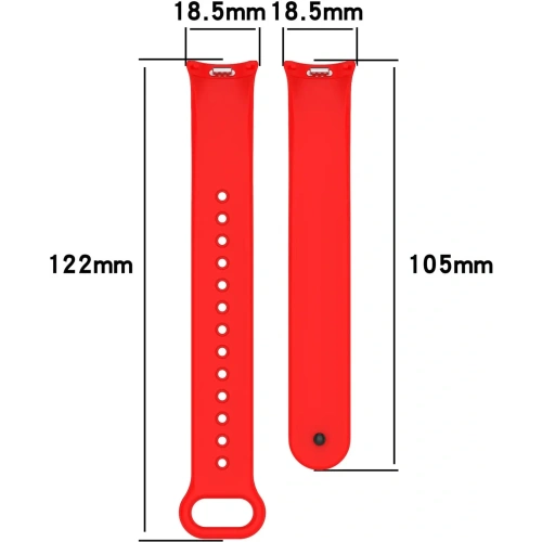 Kup Bizon Strap Uhr Silikon Xiaomi Smart Band 9 / 9 NFC / 8 rot - BIZ6308 - {ean13} - Sklep Home Screen