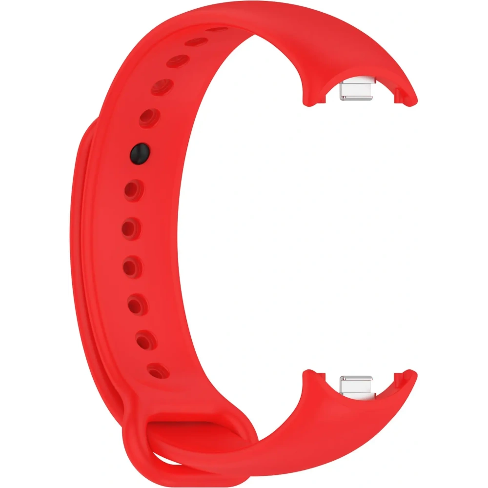 Silikonowy pasek Bizon Strap Watch Silicone do Xiaomi Smart Band 9 / 9 NFC / 8 czerwony