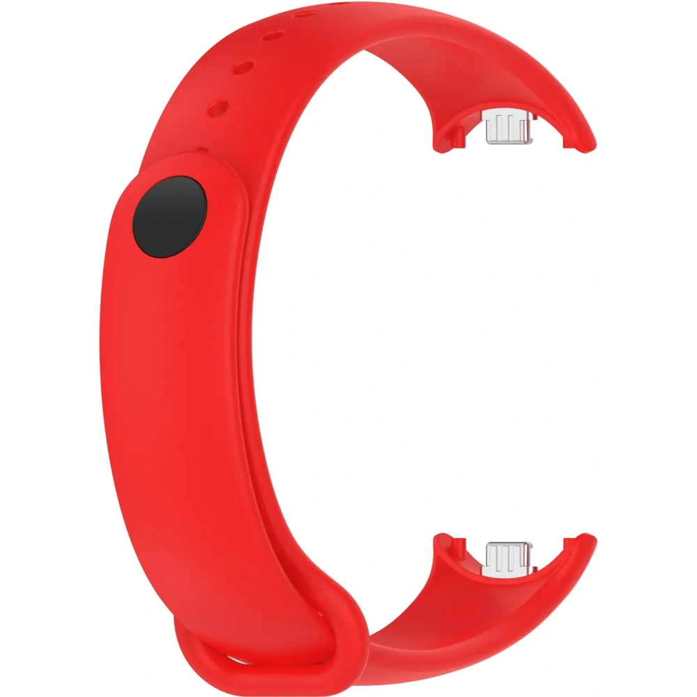 Silikonowy pasek Bizon Strap Watch Silicone do Xiaomi Smart Band 9 / 9 NFC / 8 czerwony