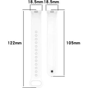 Kup Silikonový pásek Bizon Strap Watch Silicone pro Xiaomi Smart Band 9 / 9 NFC / 8 bílý - BIZ6309 - {ean13} - Sklep Home Screen