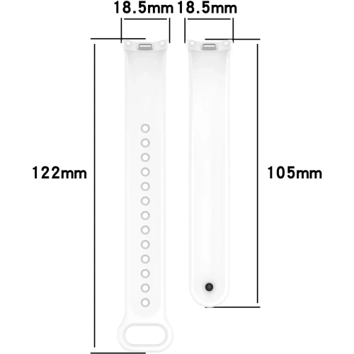 Kup Bizon Strap Uhr Silikon Xiaomi Smart Band 9 / 9 NFC / 8 weiß - BIZ6309 - {ean13} - Sklep Home Screen