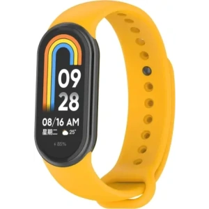 Kup Ceas cu curea din silicon Bizon Xiaomi Smart Band 9 / 9 NFC / 8 galben - BIZ6310 - {ean13} - Sklep Home Screen